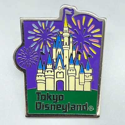 Tokyo Disney Resort Pin 2000-2001 TDL Area Cinderella Castle Fire Works — 第 1/2 张图片