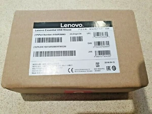 NEW Lenovo Essential USB Optical Mouse Scroll Wheel 3 Button 1600 DPI 4Y50R20863 - Picture 1 of 6