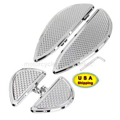 Kit de estriberas de piso para conductor pasajero para Harley Softail Slim FLS Deluxe FLSTN Foto 1 de 4