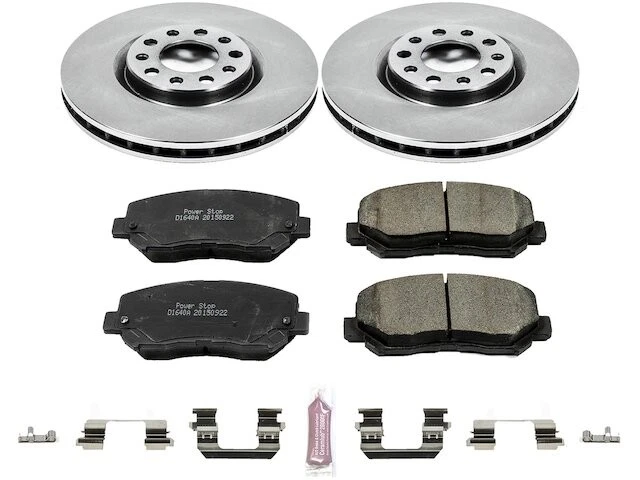 Kit de pastillas de freno delanteras y rotor 45QHCR43 para Chrysler 200 2015 2016 2017 Foto 1 de 1