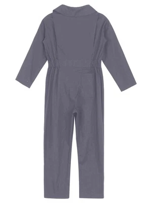 Boys Cotton Overalls Long Sleeve Twill Boiler Suit Cosplay Costume Jumpsuit - Image 1 of 4