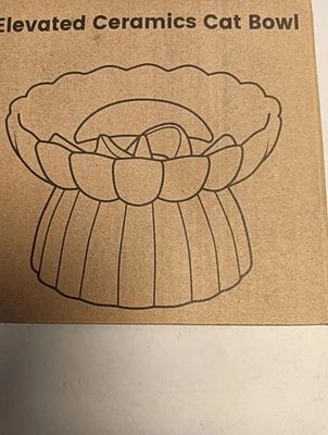 Keramik Anti Schling Napf Katze Erhöht, Slow Feeder Nassfutter, sehr gut - Bild 1 von 3