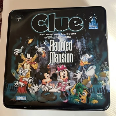 Parker Bros Boardgame Clue (Disney Haunted Mansion, Theme Park Ed) Metal Tin - Image 1 of 4