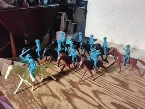 MARX 7th CAVALRY SET Complete Fort Apache Western Figures BigHorn Playset - Picture 1 of 5