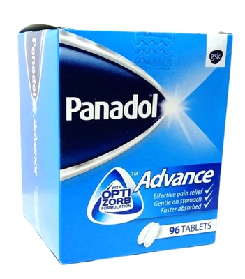 Panadol Advance, Effective Pain Relief, Gentle, Faster Absorbed - (96 Tablets) - Image 1 of 4