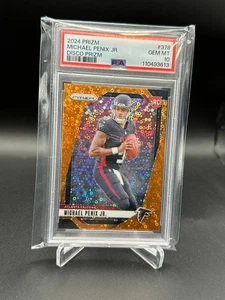Panini Prizm 2024 - Michael Penix Jr. Disco Prizm #378 PSA 10 - Imagen 1 de 2