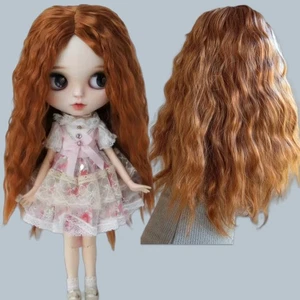 Lange lockige Puppenperücken weiches synthetisches Mohair für YOSD MSD SD Blythes BJD Puppen - Bild 1 von 13