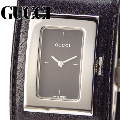 Gucci 7800L Ladies Watch Leather Bangle Black