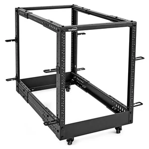 NavePoint 4-Post Open Frame Racks 19-inch Standard, Adjustable 22"-40", - Picture 1 of 4