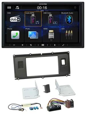 Alpine Bluetooth 2DIN MP3 DAB USB Autoradio für Land Rover Evoque Blindstopfen a - Bild 1 von 4