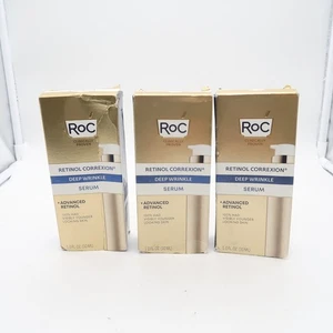 LOT OF 3 ROC Retinol Correxion Deep Wrinkle Serum + Advanced Retinol 1.0fl.oz. - Picture 1 of 6