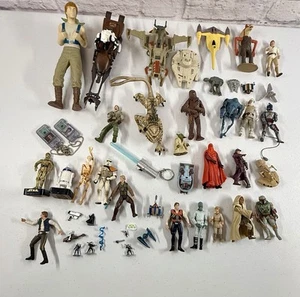 Lot Of 42 Star Wars Actions Figures Micro Machines Vehicles - Picture 1 of 1