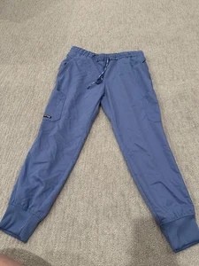Greys Anatomy Kira Jogger Womens Scrub Pants Light Blue Medium Petite Grp534p - Picture 1 of 10