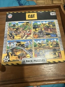 4 PACK Caterpillar Trucks Jigsaw Puzzles 100 PC NEW & SEALED 2019 - Picture 1 of 4