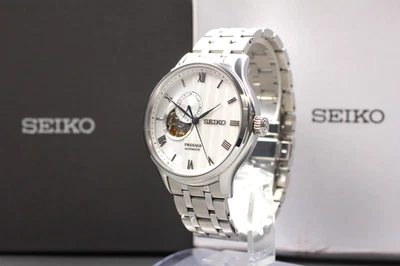 [MINT] Vintage Seiko Presage 4R39-00W0 Automatic Silver Men's Watch with BOX - Image 1 of 4