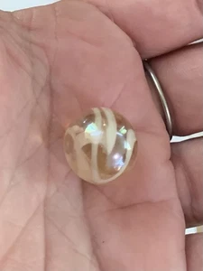 Vintage Alley Agate Peach And White Marble - Picture 1 of 3
