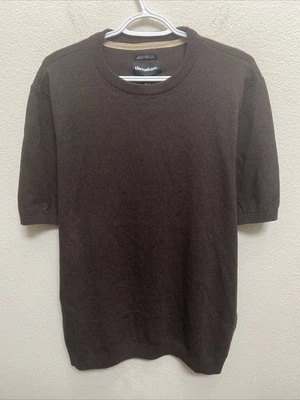 NEW Threadbare Men's Brown 2XL Crew Neck Sweater Short Sleeve NWT - Image 1 of 4