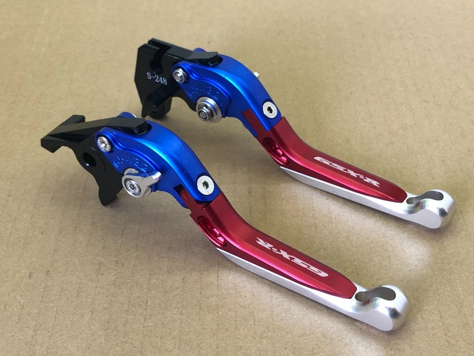 Aluminium Adjustable Levers Pair  For SUZUKI GSXR600 GSXR750 1997-2003 A2 - Image 1 of 1