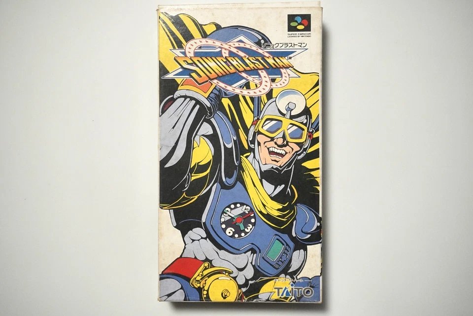 Super Famicom Sonic Blast Man en caja Japón SFC juego vendedor de EE. UU. Foto 1 de 4