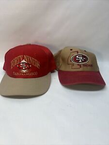 Lot Of Two Vintage San Francisco 49ers Snapback Hats Cap Annco Ajd