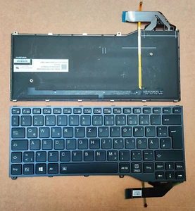 Tastiera Originale Fujitsu Tablet LifeBook U729 U29X P728 Illuminazione DE Tastiera - Foto 1 di 3
