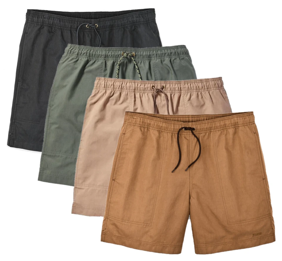 Pantalones Cortos Filson Green River 20096378 Caqui Lino Tostado Negro Oliva Agua Oscura Senderismo Foto 1 de 1