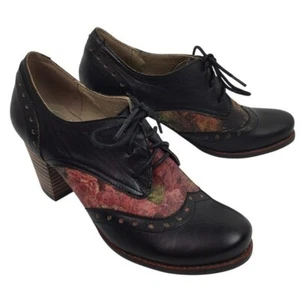 Zapatos Spring Step L’Artiste de cuero con tacón de encaje - Imagen 1 de 12