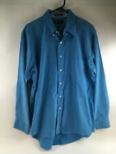 Chaps Oxford Dress Shirt Men's Size 16-16.5 34/35 Blue Button Down Classic Fit