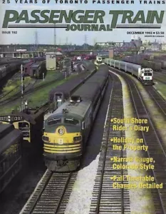Passenger Train Journal December 1993 South Shore Colorado Narrow Gauge Toronto - Picture 1 of 10