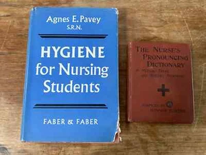The Nurses Pronouncing Dictionary (1913)+ Hygiene for Nursing Students (1939) - Picture 1 of 9