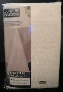 Cameron Easy Care Table Cloth 60" X 104" Oblong Machine Wash Wrinkle Resist - Picture 1 of 4
