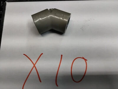 LOT OF 10  1/2" .5" Socket CPVC Schedule 80 45° Elbow SLIP GLUE NFS-PW NNB - Image 1 of 2