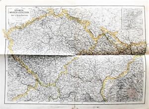 Czeskie Morawy Śląsk Górna i Dolna Austria Mapa terytorium