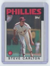 1986 TOPPS STEVE CARLTON . PHILADELPHIA PHILLIES #120