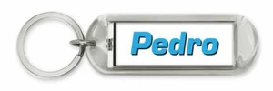 Dimension 9 Personalized Solar Flashing Keychain - Pedro - Picture 1 of 1
