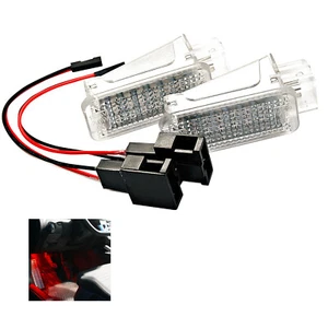 2x LED Fußraum Module passend für VW GOLF PASSAT 4 5 6 SEAT rot Beleuchtung - Picture 1 of 1