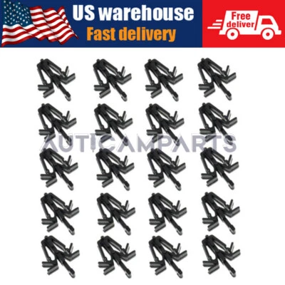 20X Grille Clips Grill Retainer Black For Toyota Tacoma 4Runner 90467-12040 US - Image 1 of 4