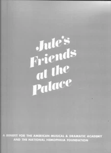 "Jule's Friends at the Palace"" Jule Styne Tribute Souvenir Programm 1974" - Bild 1 von 3