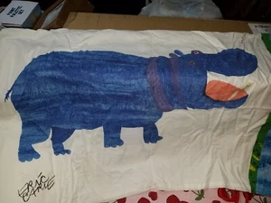 The World of Eric Carle Wild Animals 3 Piece Twin Sheet Set Hippo, Monkey  - Picture 1 of 6