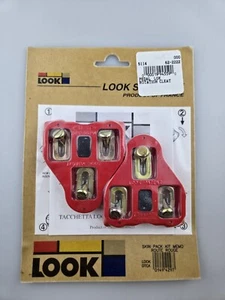 Vintage Look Pedal Lok Rotation Cleat NOS Parts Set Red Shoe Bicycle Cycling - Picture 1 of 2