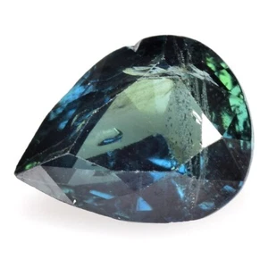 1.64 Ct & 8.5x6.5x4 mm _ BLUE GREEN NATURAL TEAL SAPPHIRE PEAR LOOSE GEMSTONES - Picture 1 of 19