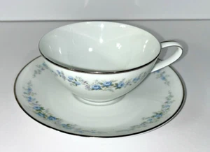 Vintage Noritake  Tea Cup & Saucer Flowers #6241 (Japan) - Picture 1 of 6