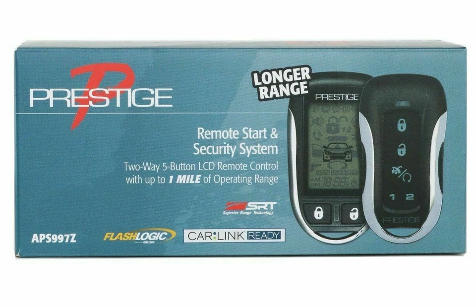 Audiovox Prestige APS997Z 2-Way Car Remote Start and Alarm Security 1 Mile NEW - Image 1 of 1