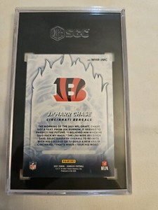 2021 Panini Donruss JaMarr Chase White Hot Rookies RC Bengals SP SGC 9.5