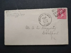 Colorado: Idaho Springs 1898 Cover to Pa, Cedar Creek Co - Picture 1 of 2