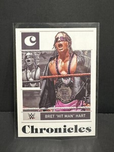 2022 PANINI CHRONICLES WWE #63 BRET "HIT MAN" HART CHRONICLES Mint Free Shipping