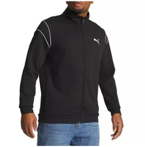 Puma Men's Track Jacket. Full Zip, Pockets, Color Black, Size Medium. - Picture 1 of 4