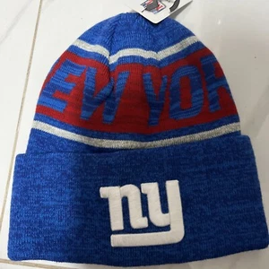 NEW YORK GIANTS ROT/BLAUER STRUMPFHUT AUS. LIZENZIERT NEU MIT ETIKETT - Bild 1 von 1