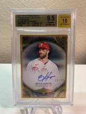 2022 Topps Transcendent Collection Bryce Harper Auto #'d /20!! BGS 9.5 w/10 auto