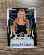 AMANDA BYNES 2023 LEAF METAL POP CENTURY BLACK SCOPE 1ST AUTO #2/3 AUTOGRAPH